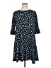 CeCe Polka Dots Blue Casual Dress Size 1X - photo 1