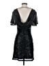 Astr 100% Polyester Stars Black Cocktail Dress Size S - photo 2