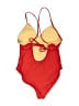 Gap Solid Red One Piece Swimsuit Size XS - photo 2