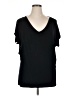 POETIC JUSTICE Black Short Sleeve Top Size 1X - photo 1