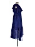 Three Floor 100% Polyester Polka Dots Blue Cocktail Dress Size 10 - photo 4