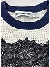 Self-Portrait 100% Cotton Ivory Blue Turtleneck Sweater Size L - photo 8