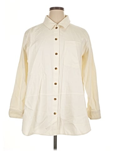 Joan Rivers 3/4 Sleeve Button-Down Shirt (view 1)