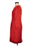 J.Crew Collection 100% Wool Solid Red Casual Dress Size 8 - photo 5