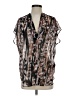 Reiss Animal Print Brown Black Sleeveless Blouse Size 2 - photo 1