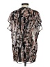 Reiss Animal Print Brown Black Sleeveless Blouse Size 2 - photo 2