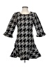 JOA Houndstooth Gray Casual Dress Size XS - photo 1