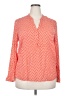 Dalia Collection Red Long Sleeve Blouse Size 2X - photo 1