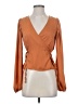 Lulus 100% Polyester Orange Long Sleeve Blouse Size XS - photo 1