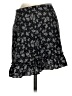 Lush 100% Polyester Paisley Black Casual Skirt Size S - photo 1