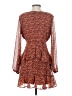Mi ami 100% Polyester Paisley Burgundy Casual Dress Size S - photo 2