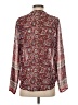 Charming Charlie 100% Polyester Burgundy Long Sleeve Blouse Size S - photo 2