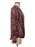 Charming Charlie 100% Polyester Burgundy Long Sleeve Blouse Size S - photo 4