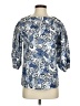 Buru 100% Cotton Paisley Blue 3/4 Sleeve Blouse Size XS - photo 1