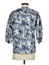Buru 100% Cotton Paisley Blue 3/4 Sleeve Blouse Size XS - photo 2