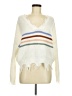 rue21 100% Acrylic Stripes White Pullover Sweater Size M - photo 1