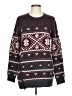 Ann Taylor Print Burgundy Pullover Sweater Size L - photo 1