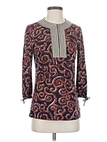Tory Burch 3/4 Sleeve Silk Top (view 1)