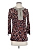 Tory Burch Brown 3/4 Sleeve Silk Top Size S - photo 1