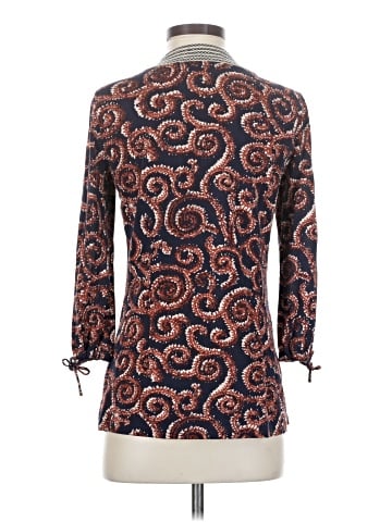 Tory Burch 3/4 Sleeve Silk Top (view 2)