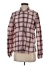Scotch & Soda Plaid Pink Long Sleeve Blouse Size S - photo 1