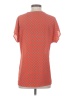 Pleione 100% Polyester Orange Short Sleeve Blouse Size XS - photo 2