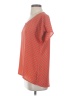 Pleione 100% Polyester Orange Short Sleeve Blouse Size XS - photo 5