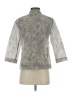 Yvos Silver 3/4 Sleeve Blouse Size S - photo 2