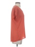 Pleione 100% Polyester Orange Short Sleeve Blouse Size XS - photo 4