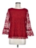 Talbots 100% Polyester Red 3/4 Sleeve Blouse Size M (petite) - photo 1