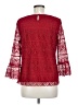 Talbots 100% Polyester Red 3/4 Sleeve Blouse Size M (petite) - photo 2