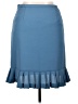 Karen Scott 100% Polyester Solid Blue Formal Skirt Size 16 (petite) - photo 2