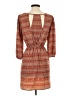 Maude 100% Polyester Paisley Brown Casual Dress Size S - photo 2