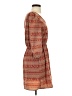 Maude 100% Polyester Paisley Brown Casual Dress Size S - photo 4