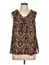 5twelve 100% Polyester Brown Sleeveless Blouse Size L - photo 1