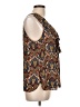 5twelve 100% Polyester Brown Sleeveless Blouse Size L - photo 4