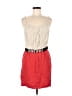 Sandro Color Block Red Casual Dress Size Med (2) - photo 1