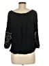 Assorted Brands 100% Rayon Black 3/4 Sleeve Blouse Size M - photo 2