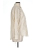 MICHAEL Michael Kors 100% Cotton Stripes Ivory Long Sleeve Button-Down Shirt Size L - photo 4