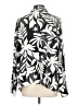 Como Vintage 100% Polyester Print Silver Long Sleeve Blouse Size L - photo 2