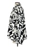 Como Vintage 100% Polyester Print Silver Long Sleeve Blouse Size L - photo 5
