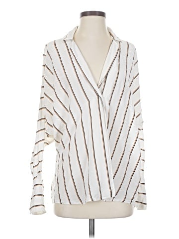A.L.C. Long Sleeve Silk Top (view 1)