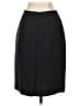 Ann Taylor Solid Black Wool Skirt Size 2 - photo 2