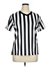 Unbranded Stripes Silver Short Sleeve T-Shirt Size XL - photo 1