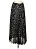 Max Studio 100% Polyester Stars Black Casual Skirt Size XS - photo 2
