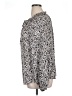 A New Day 100% Polyester Animal Print Ivory Long Sleeve Blouse Size XL - photo 5