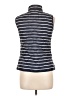 CREW CLOTHING CO. 100% Polyester Stripes Blue Vest Size 10 - photo 2