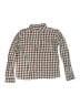 Abercrombie Kids Checkered-gingham Green Long Sleeve Button-Down Shirt Size 13 - 14 - photo 1