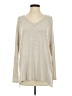 White Birch Silver Tan Long Sleeve Top Size S - photo 1