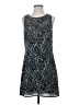 Kenar 100% Polyester Graphic Gray Cocktail Dress Size 2 - photo 1